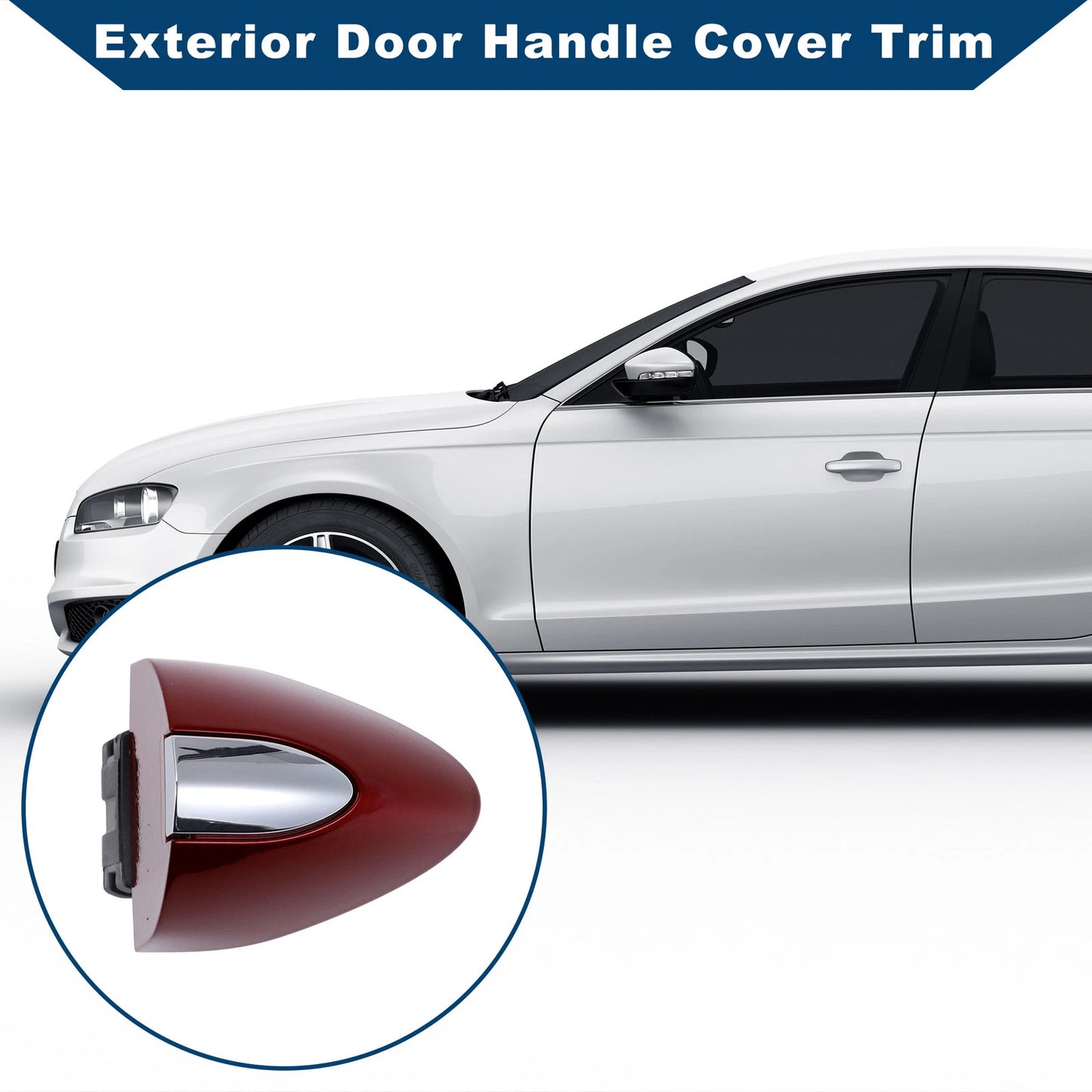 Exterior Door Handle Cover Trim for Buick LaCrosse (2017–2019) Red