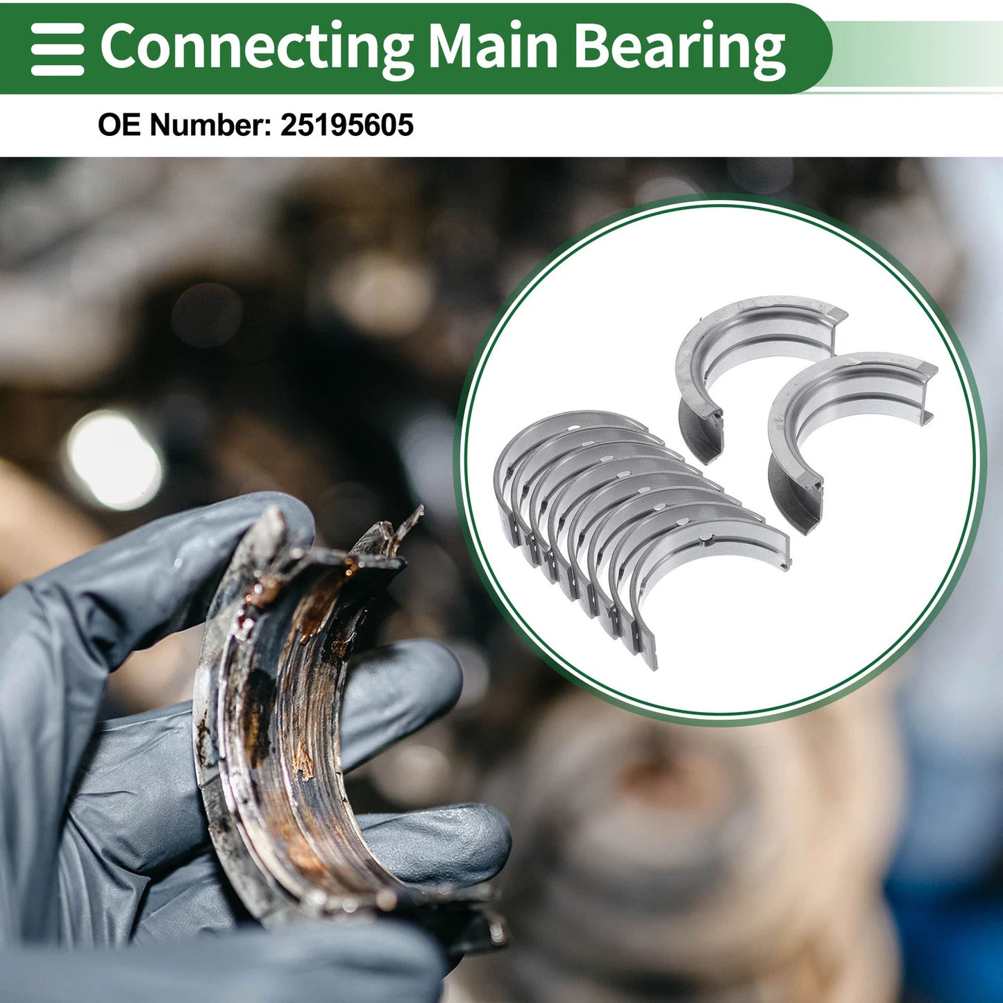Main Bearing Set No. 25195605 for Chevrolet Cruze (2011–2016)