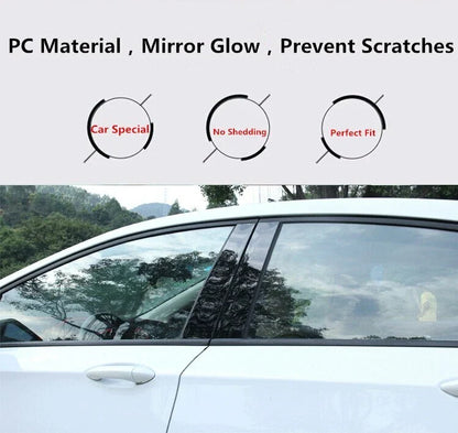 6 x Pillar Posts Door Trim Cover for Hyundai Tucson (2006–2014)