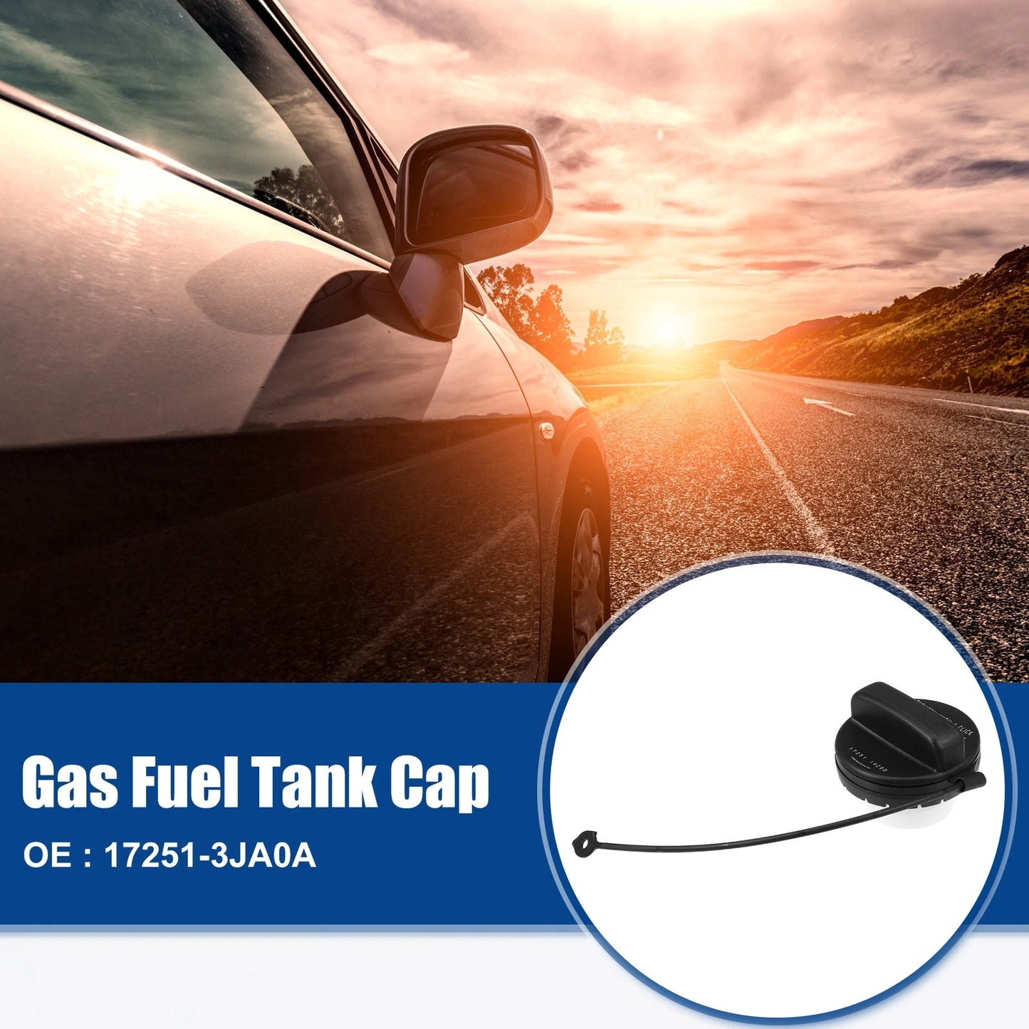 Gas Fuel Tank Cap for Nissan Altima (2013–2018) & Infiniti QX60 (2014–2020) Black