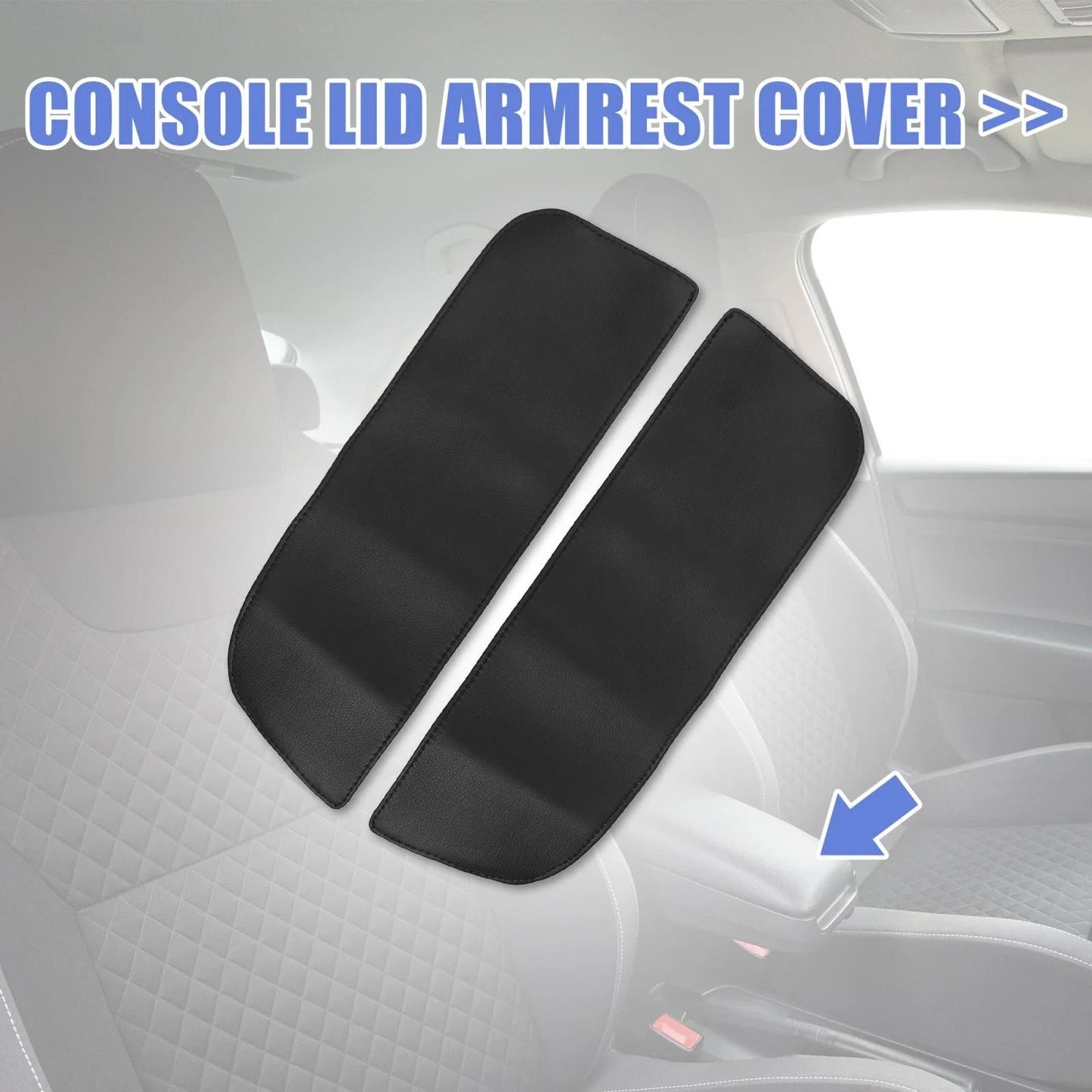 1 x Pair Center Console Armrest Cover Protector for BMW X5 X6 (2007 - 2013)
