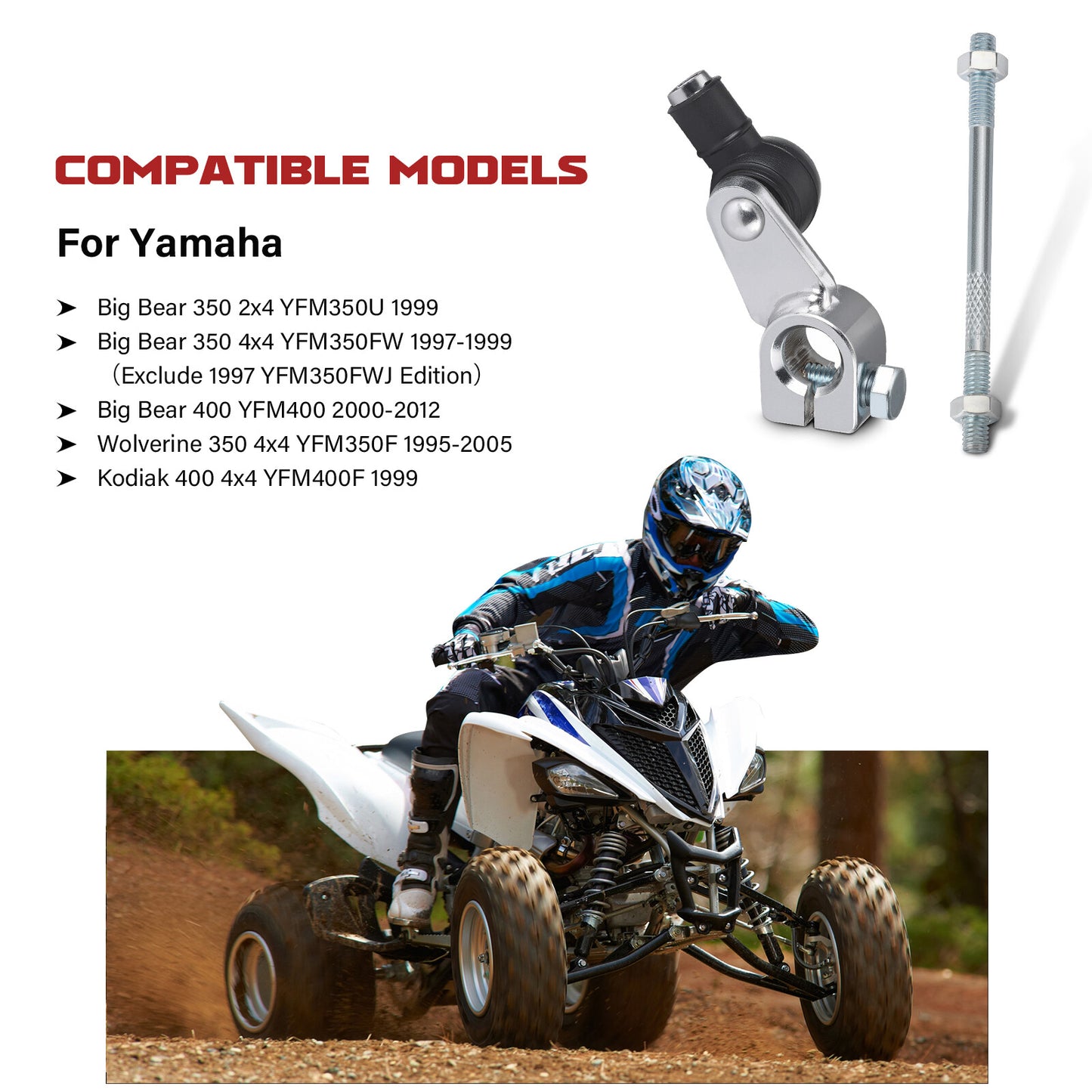 Shift Arm Linkage for Yamaha Big Bear Wolverine Kodiak 350 400 (1990–2002)