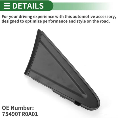 Front Right Side Door Pillar Window Trim for Honda Civic (2012–2015) No.75490TR0A01