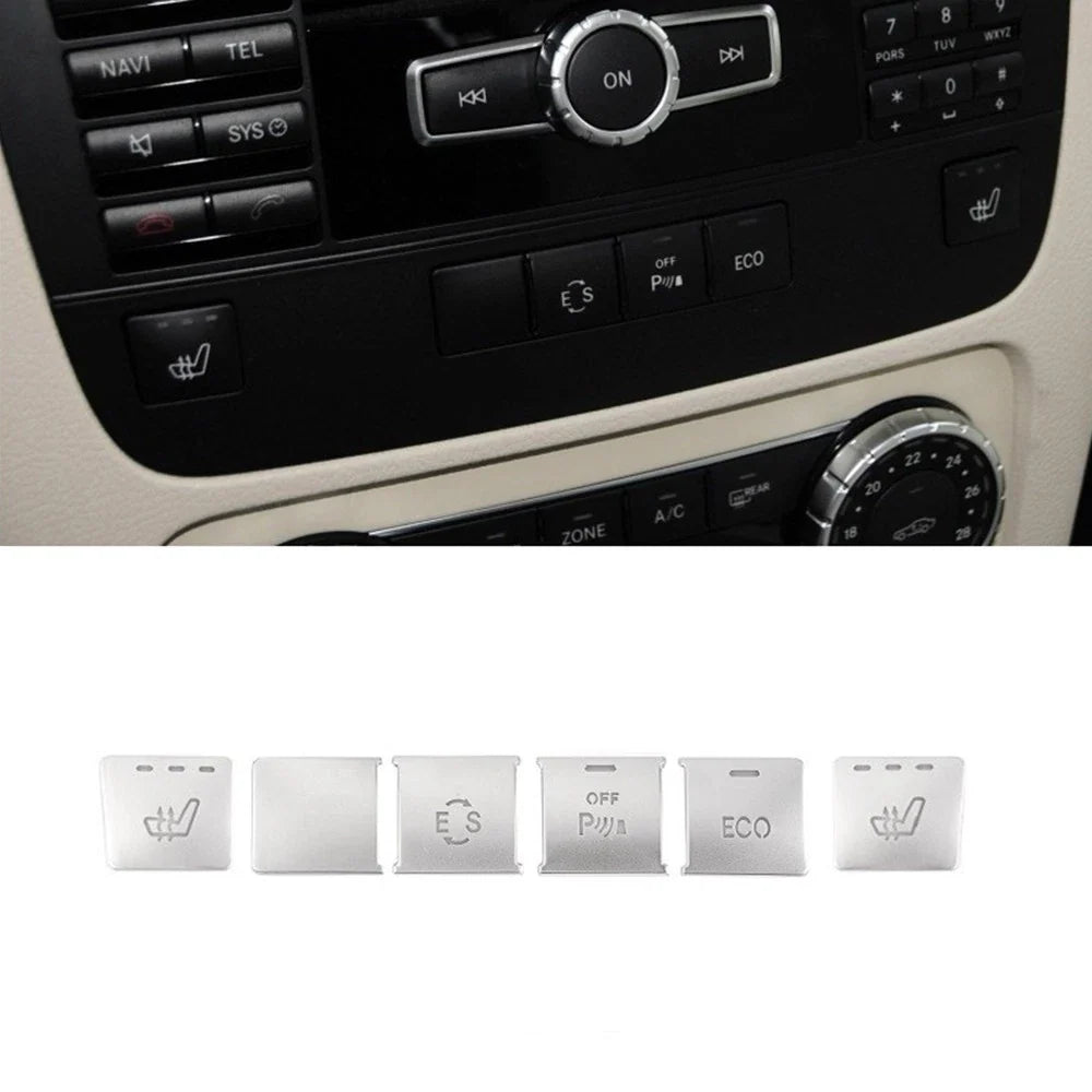 CD Panel Function Switch Cover Trim for Benz GLK Class X204 (2009-2015)