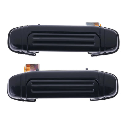Set of 2 Outer Door Handles for Mitsubishi Pajero (1991–2000) Black