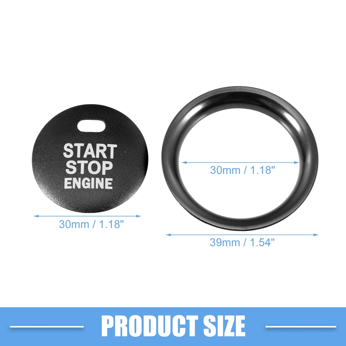 Engine Start Stop Button Cover Decal for Mazda 2 3 6 CX-3 CX-4 (2011–2023)
