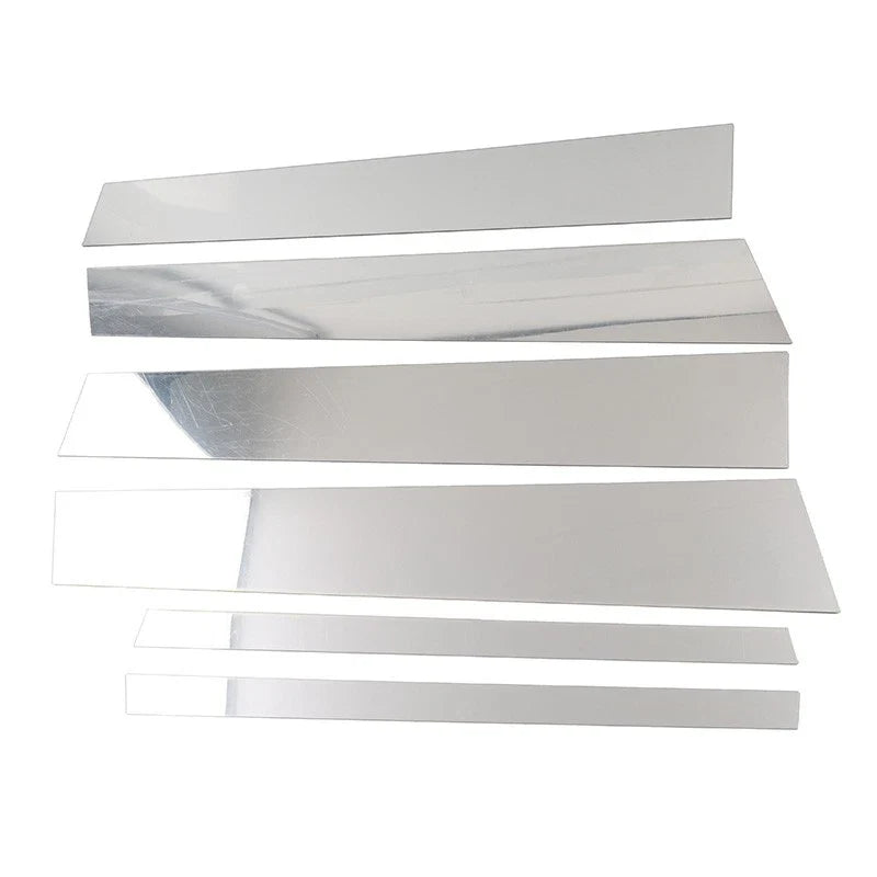 Silver Pillar Post Door Window Cover Trim for Infiniti G35 G37 Sedan (2002-2013)