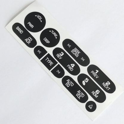 Car Radio Button Repair Decal Sticker for Cadillac Isuzu (2002-2006)