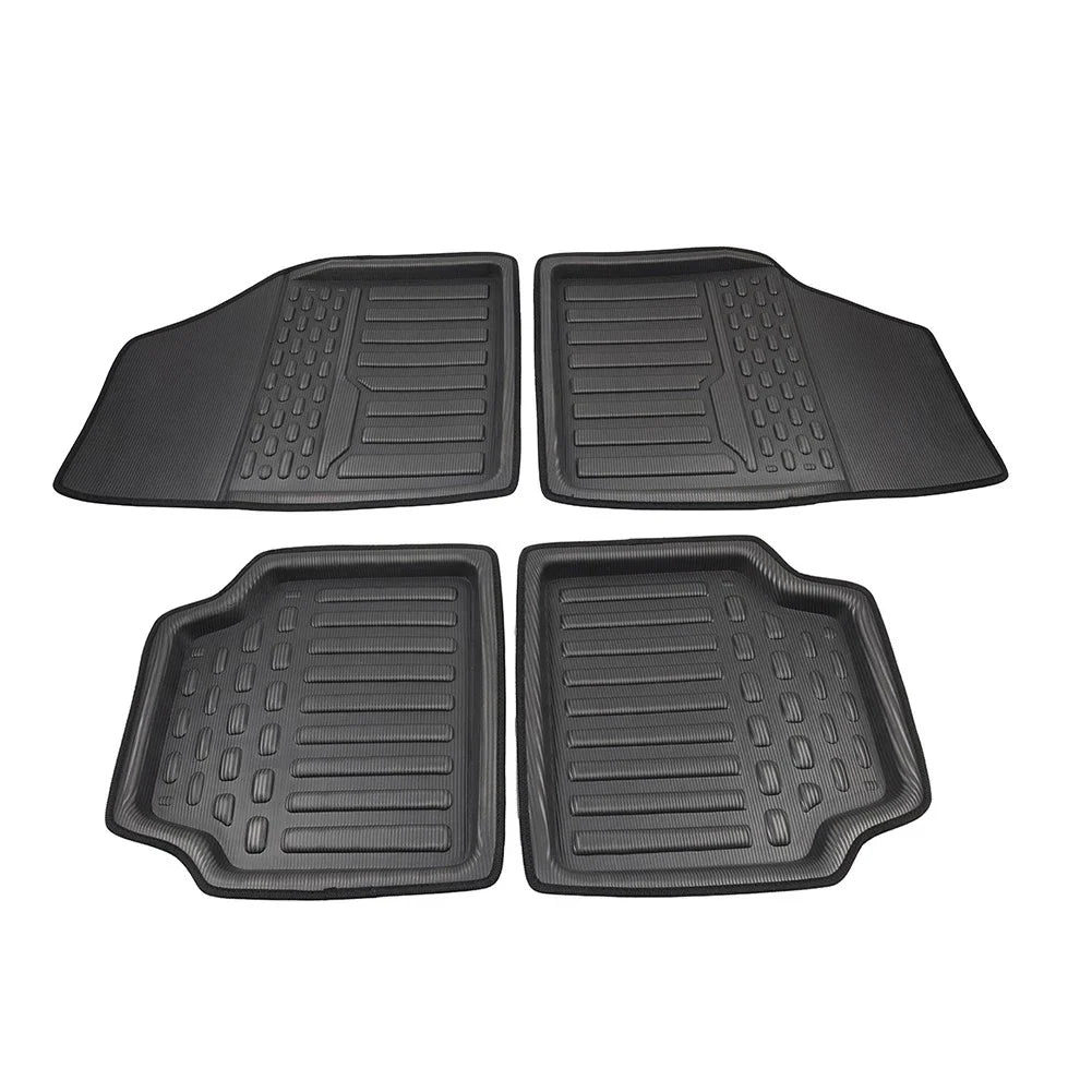 4 Pcs Universal Front Rear Heel Pad Carpet Floor Mats for Car Truck