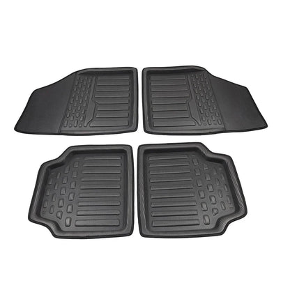 4 Pcs Universal Front Rear Heel Pad Carpet Floor Mats for Car Truck