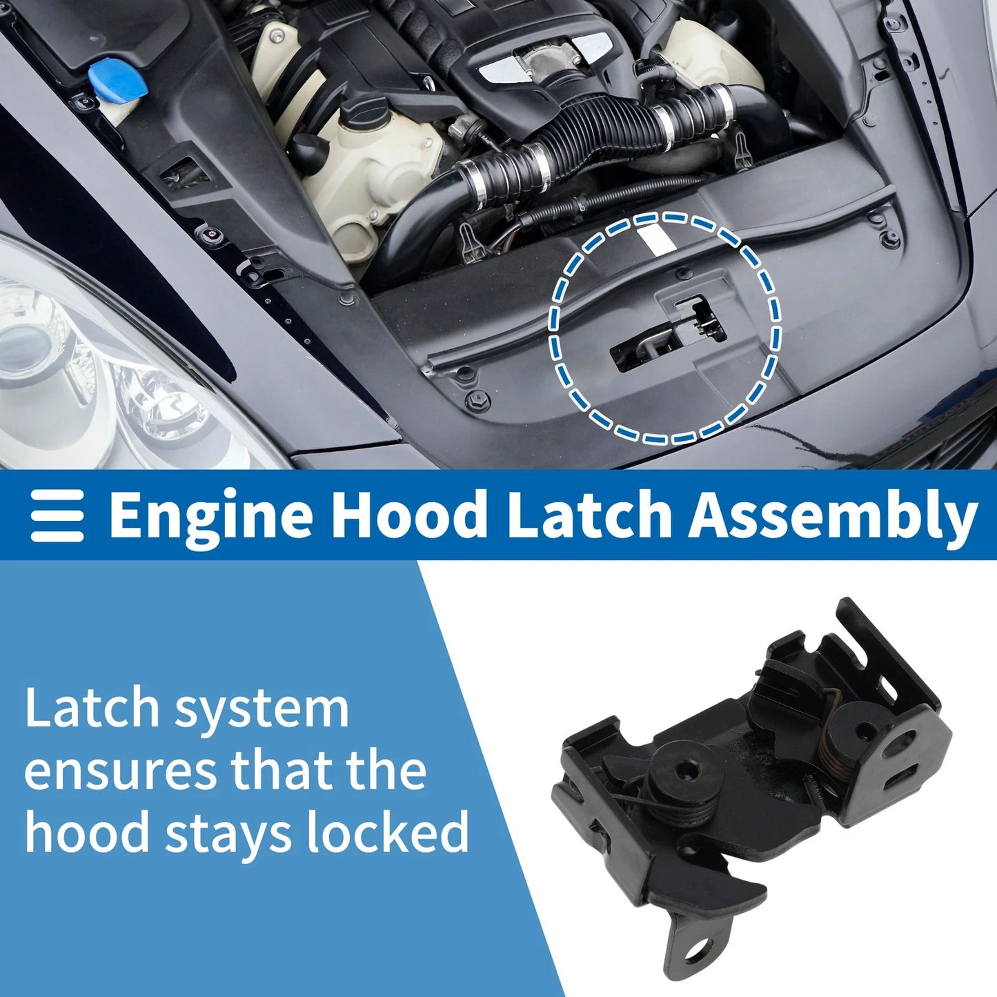Hood Latch Assembly for Mercedes-Benz C250 (2012–2015) No. 2048800260