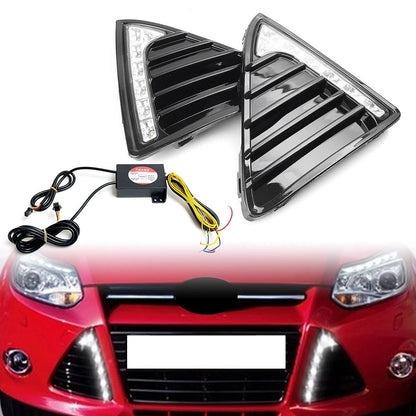 DRL LED Daytime Running Light for Ford Focus (2012–2014) w/ Turn Signal
