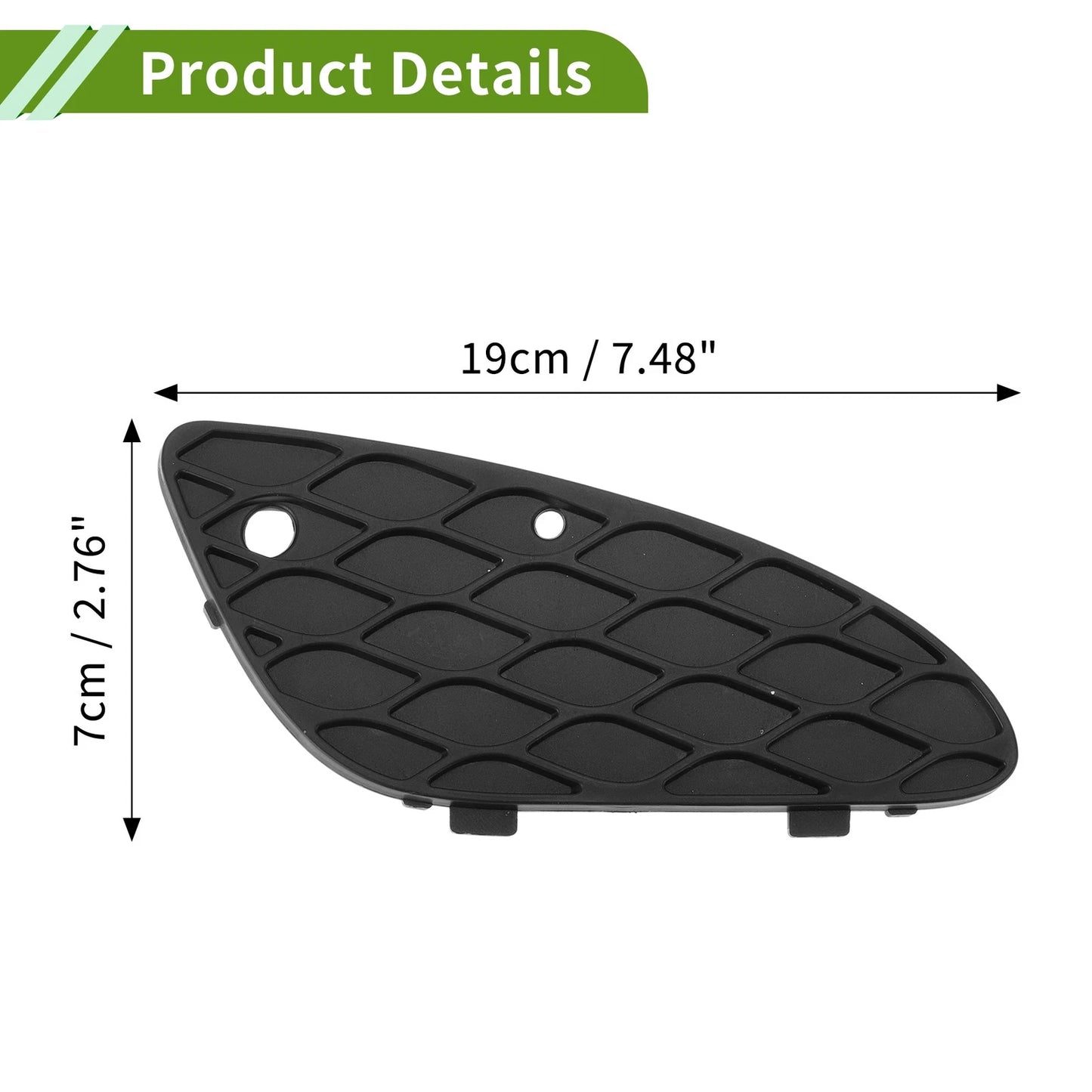Fog Light Grill for Mercedes-Benz E350 (2006–2009) No. 2118850253 Black