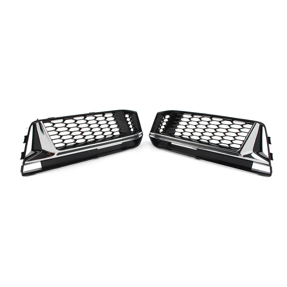 Honeycomb Mesh Fog Light Grille Cover for Audi A4 B9 S4 (2016-2018)