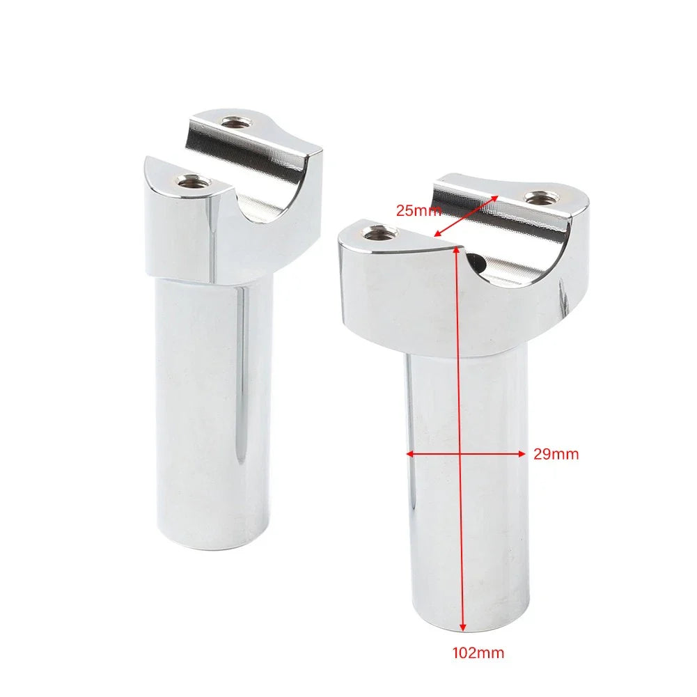 4" Risers 1" Handlebar Clamp for Harley Fat Boy Low Rider Softail (2007-2017)