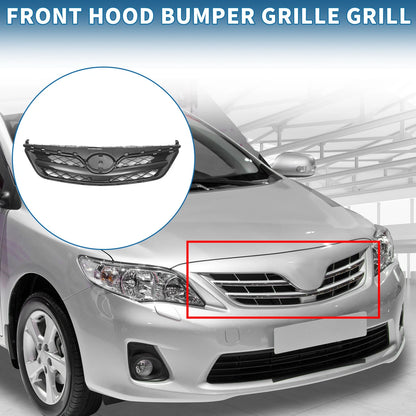 Front Hood Bumper Grille for Toyota Corolla (2010) - Black