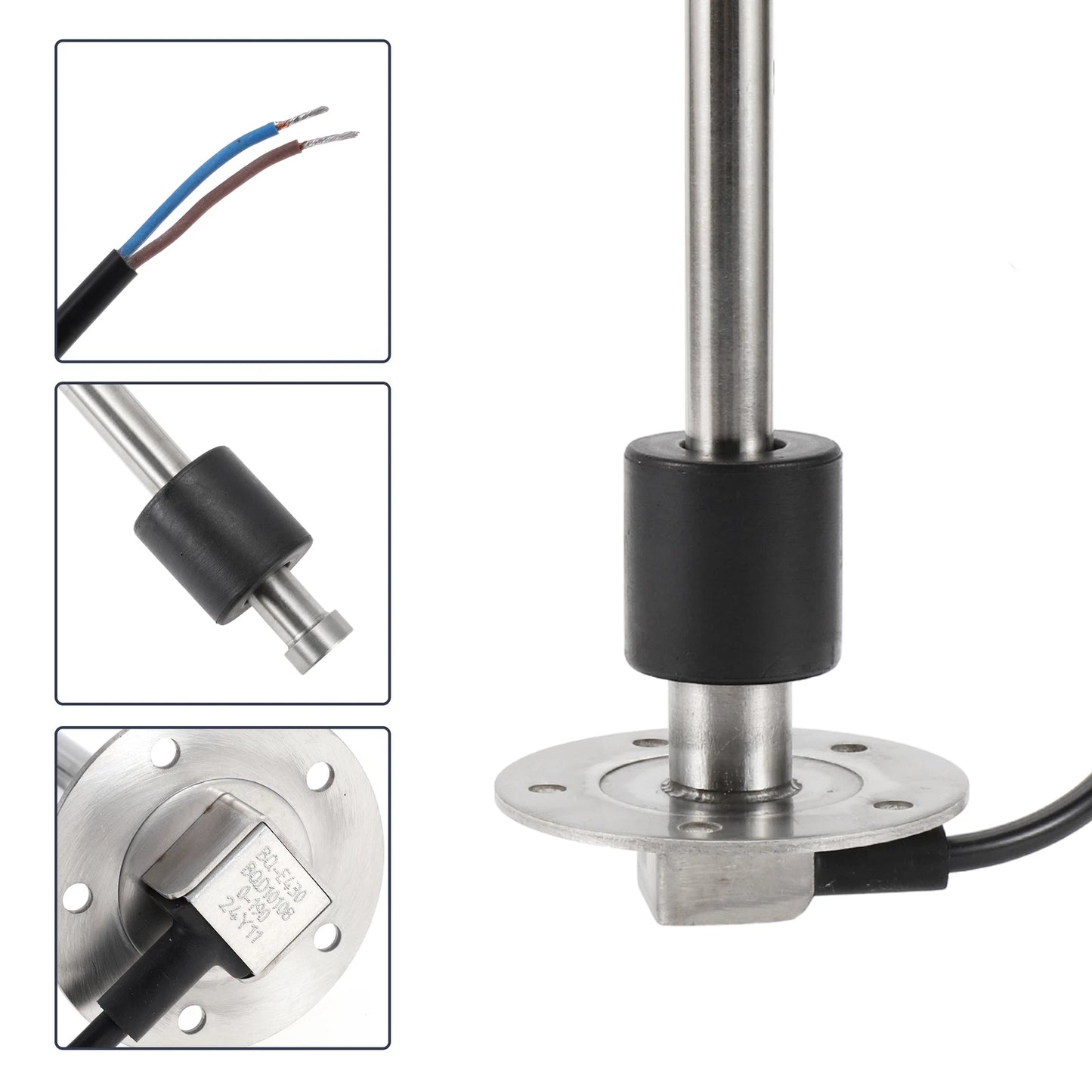 Fuel Sending Unit and Gauge Kit 0-190 Ohm for Boat Car Truck (0-190)