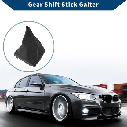 1 Pc Gear Shift Stick Gaiter for BMW F30 F31 (2012–2018) Black Leather