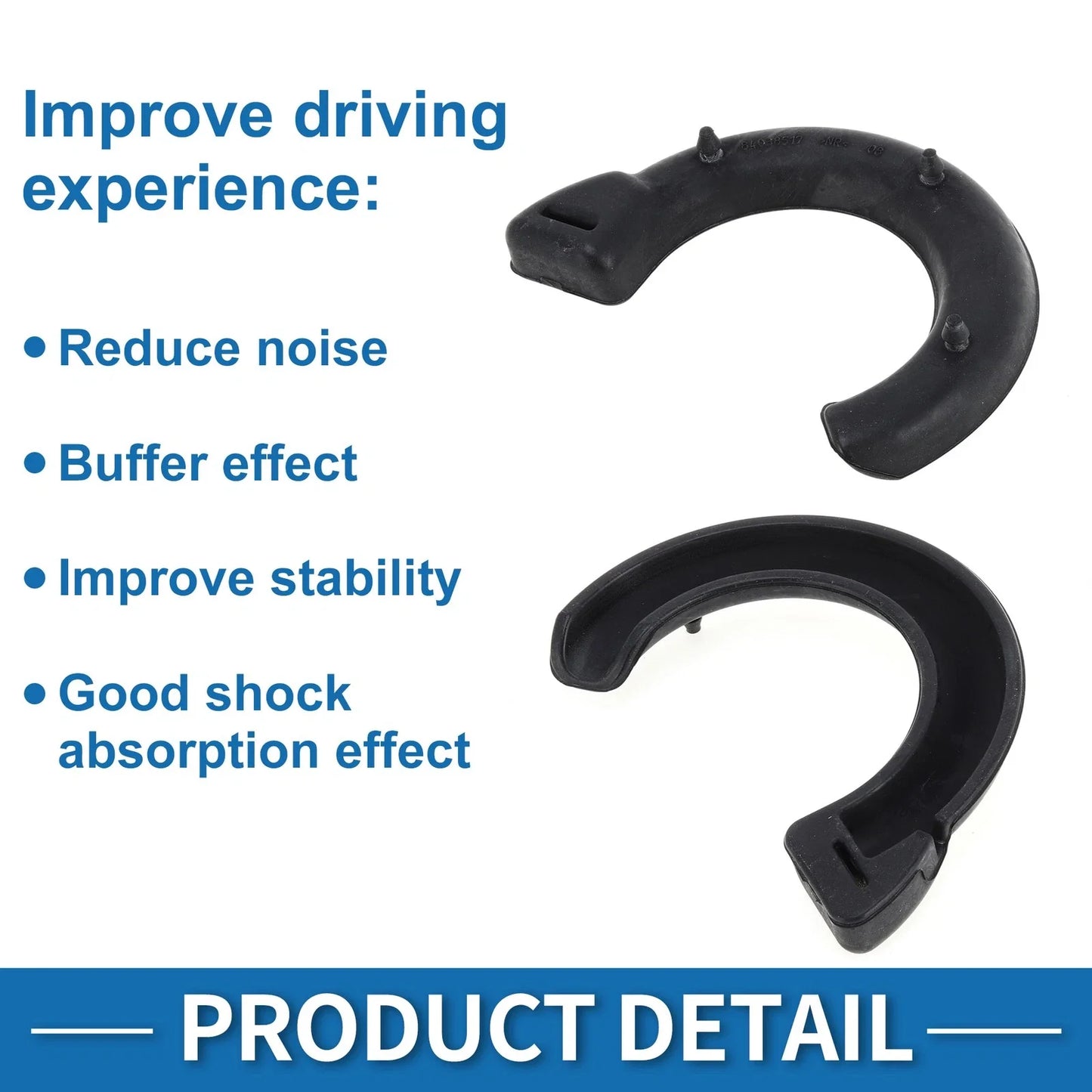 Coil Spring Insulators for Cadillac CT5 2020-2024 Rubber 1 x Set