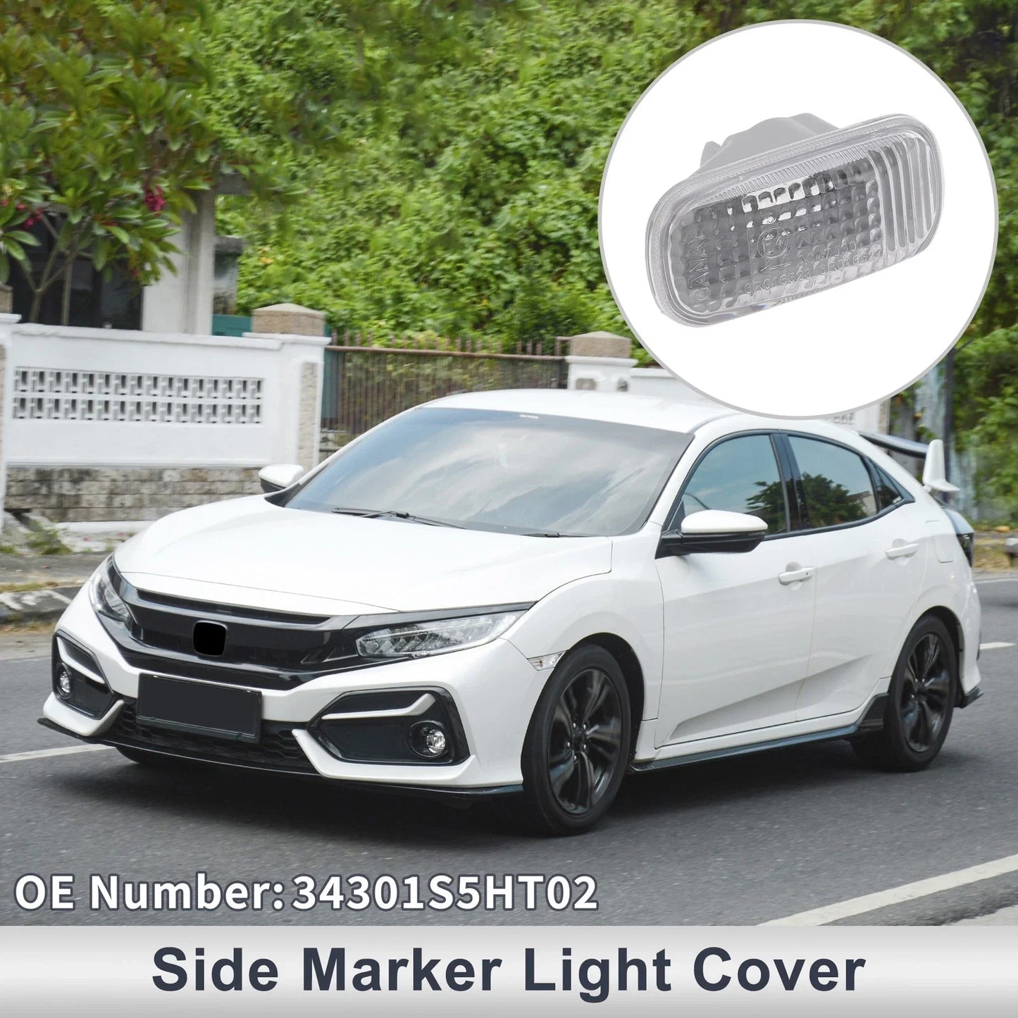 Car Left/Right Side Marker Light Cover for Honda AZZ (2002-2008)