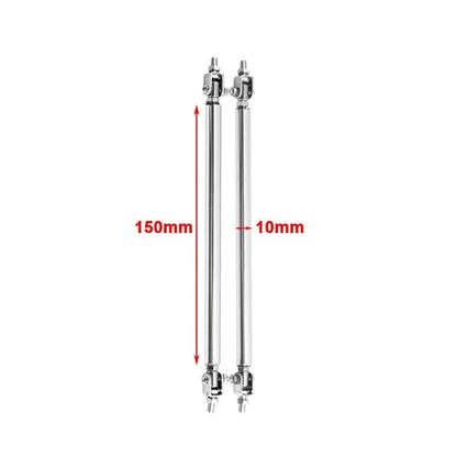 Adjustable Front Bumper Lip Splitter Strut Rod Tie Support Bar for 2015-2023