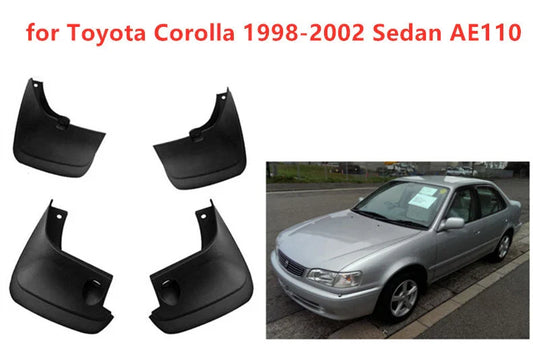 4X Fender Mud Flaps Splash Guards for Toyota Corolla (1998–2002)