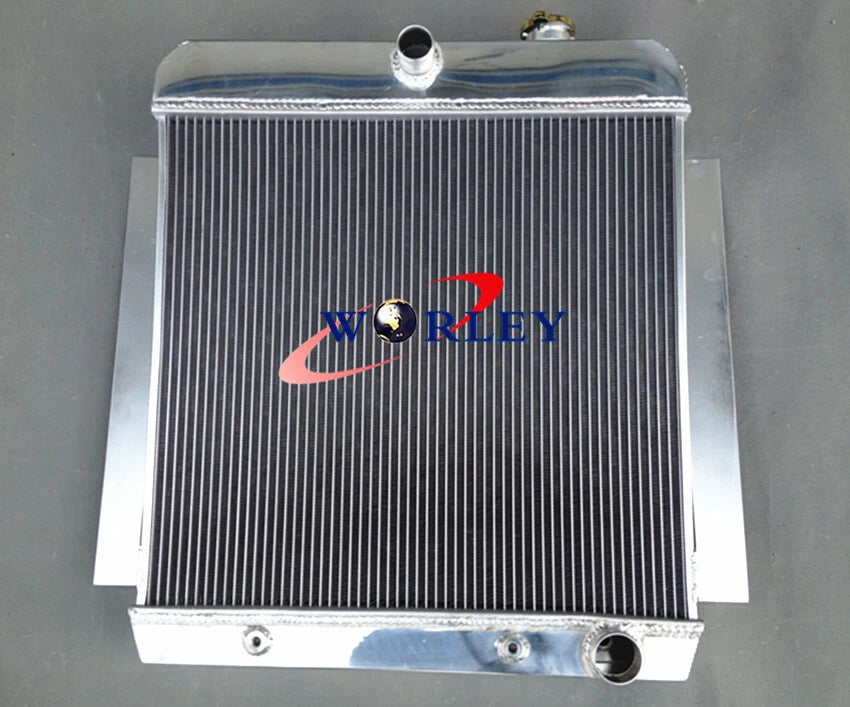 3-Row Aluminum Radiator for Chevy Pickup Truck V8 (1955–1959)