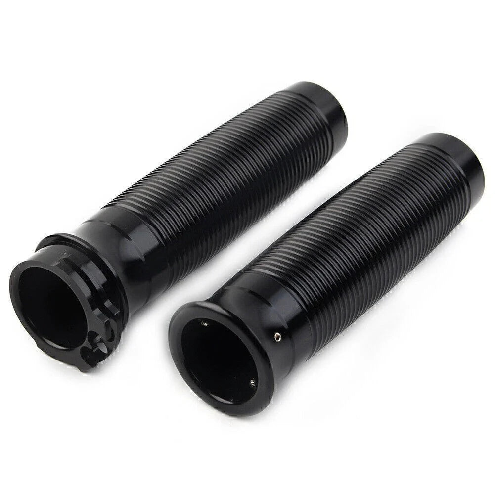 25mm Black Motorcycle Handlebar Hand Grips for Harley Bobber Chopper