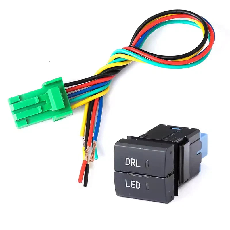 1x Dual Dashboard Control Square Switch Button for Toyota Rav4 (2019–2024)