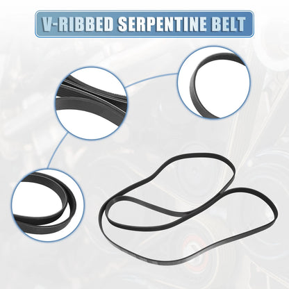 V-Ribbed Serpentine Drive Belt for Ford Mustang (2006–2010) No. 2521225000
