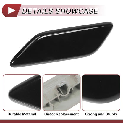Front Left Washer Nozzle Cover for Honda CR-V 2015-2017 Black 1 x Cap