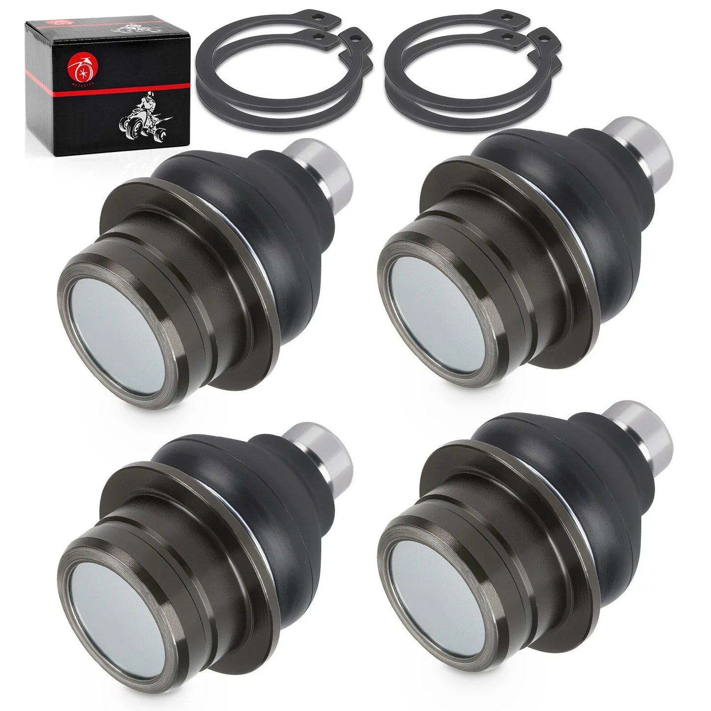 4x Ball Joints for Suzuki Vinson 500 Eiger 400 500 Upper Lower (2003–2009)