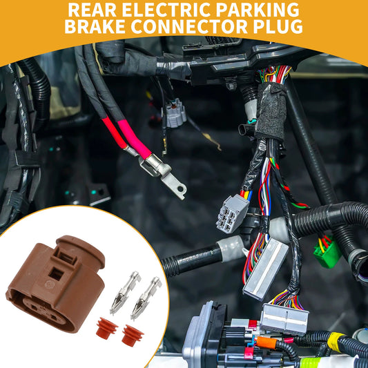 2 Pin Rear Electric Parking Brake Connector Plug for VW (No. 3B0973752A)