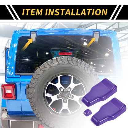Set of 1 Rear Tail Door Window Hinge Wiper Nozzle Cover Trim for Jeep
