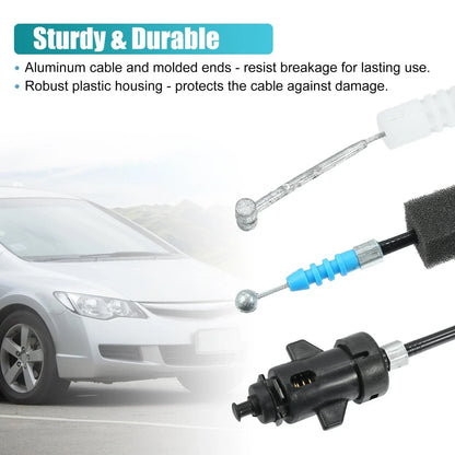 Trunk Lid Fuel Door Release Cable for Honda Civic (2001-2005) Black