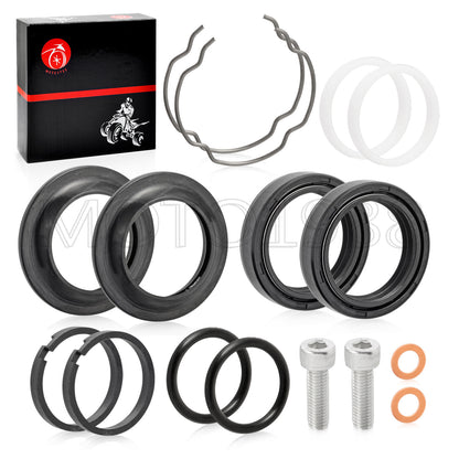 Front Fork Dust Oil Seals Rebuild Kit for Harley Sportster 883 1200 (1988–2023)
