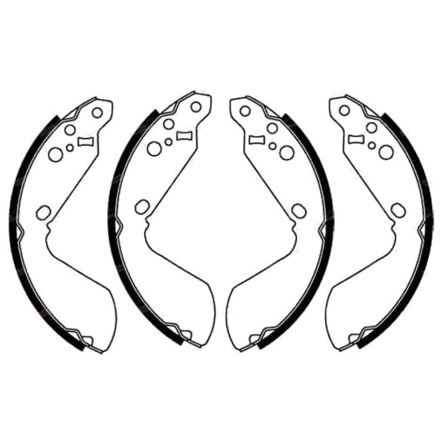 Rear Brake Shoes Set for Vitara SE416 LWB 4 Door (1991-1994)