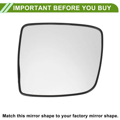 Left Heating Mirror Glass Replacement for Hyundai Grand Wagon/H1
