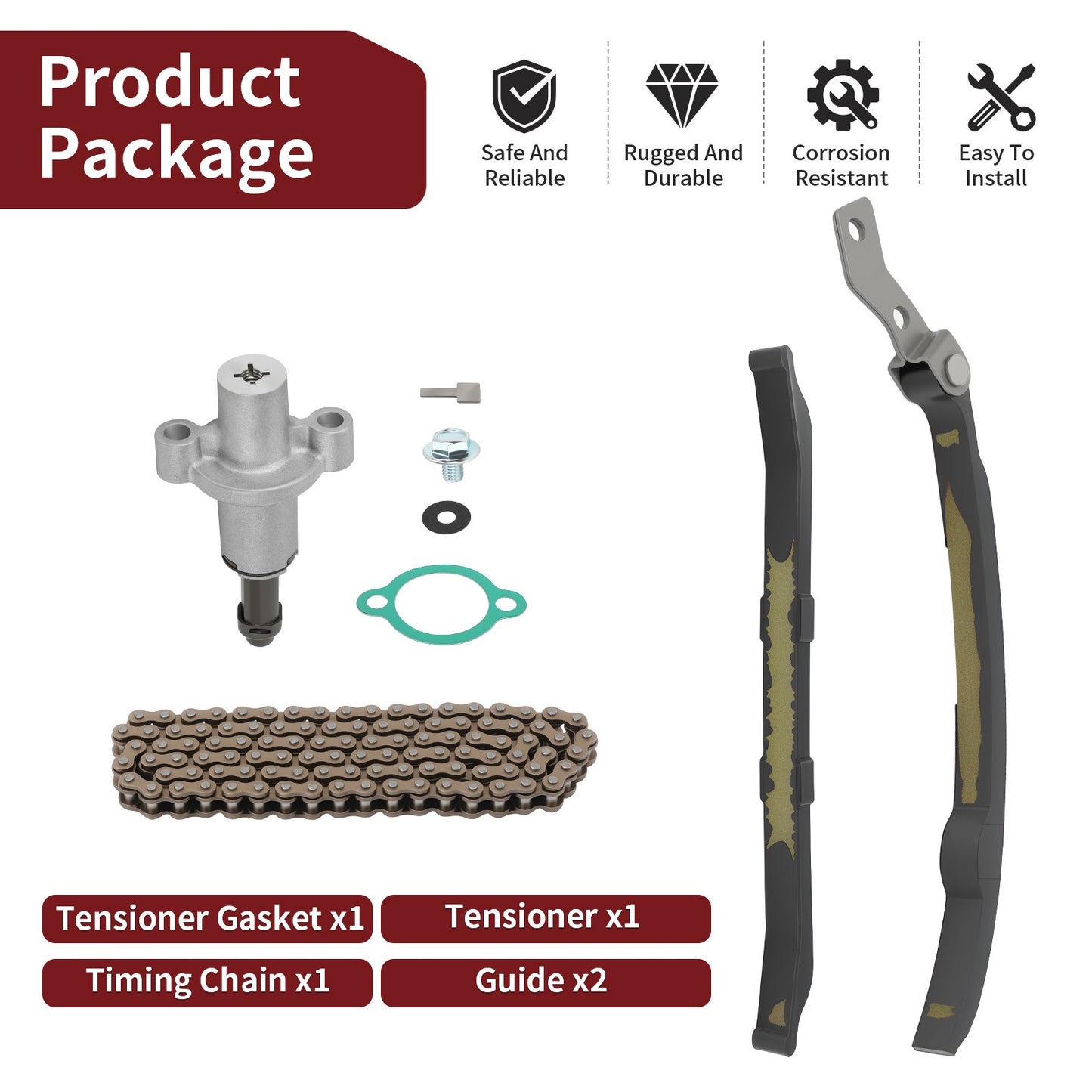 Cam Timing Chain Kit for Yamaha TT 225 (1986–1987, 1999)