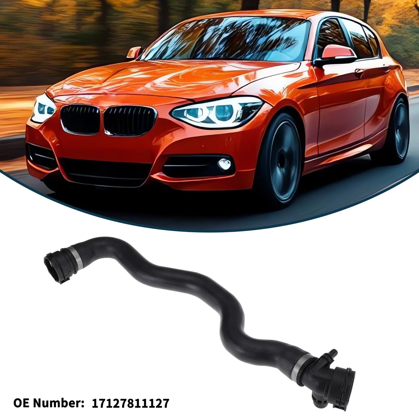 Radiator Hose for BMW 1 Series F20 F21 116d 118d 120d (2012–2019) 17127811127