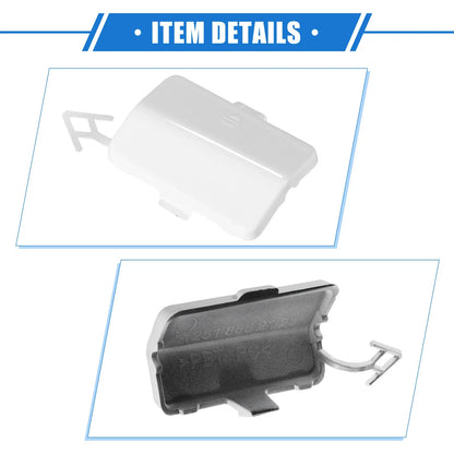 Rear Bumper Tow Hook Eye Hole Cap for Mercedes-Benz R320 (2007-2009) White