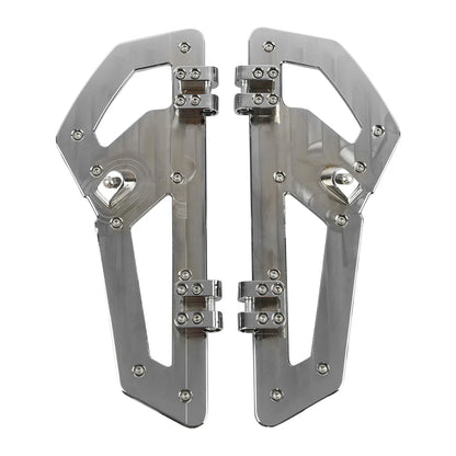 Chrome Driver Floorboards for Harley Street Glide (2014-2024)