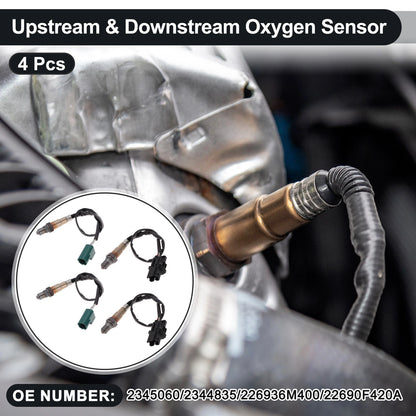 Set of 4 Upstream & Downstream Oxygen Sensors for Nissan Armada (2004–2020) 2345060