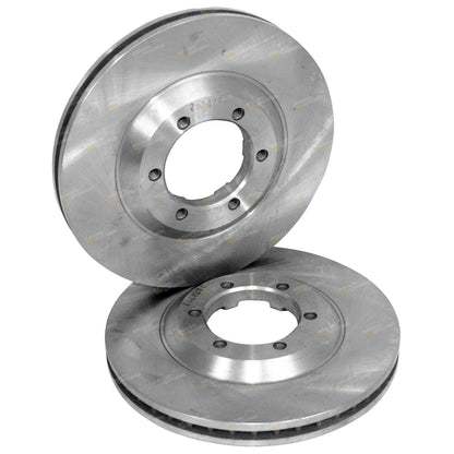 Front Disc Rotors + Brake Pads for Holden RC Colorado DMax (2008–2012)