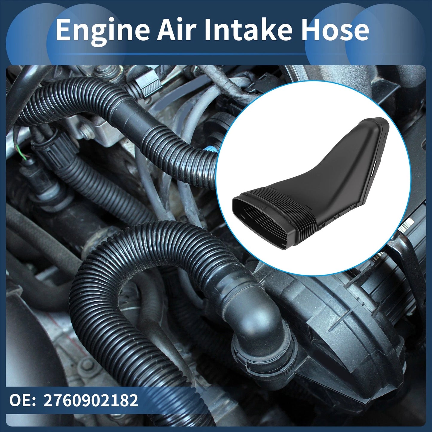 Engine Air Intake Hose for Mercedes-Benz E350 (2012–2016) No. 2760902182 Rubber