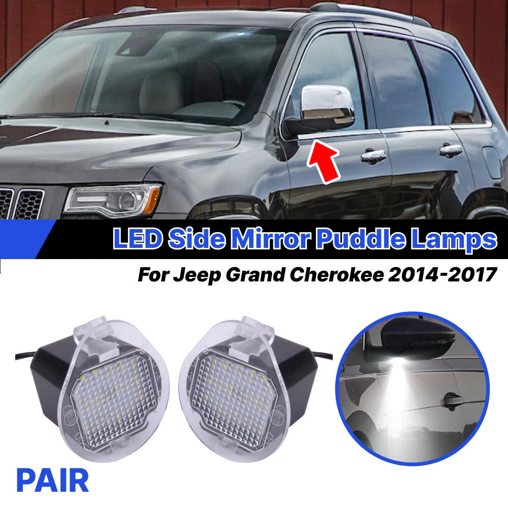 White LED Side Mirror Light for Jeep Grand Cherokee (2014–2017)