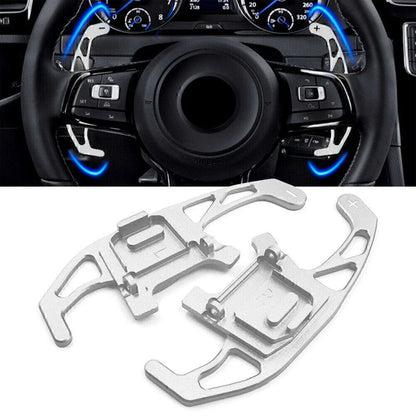 Silver Steering Wheel Shift Paddles for VW Golf R GTD GTE MK7 (2013-2018)