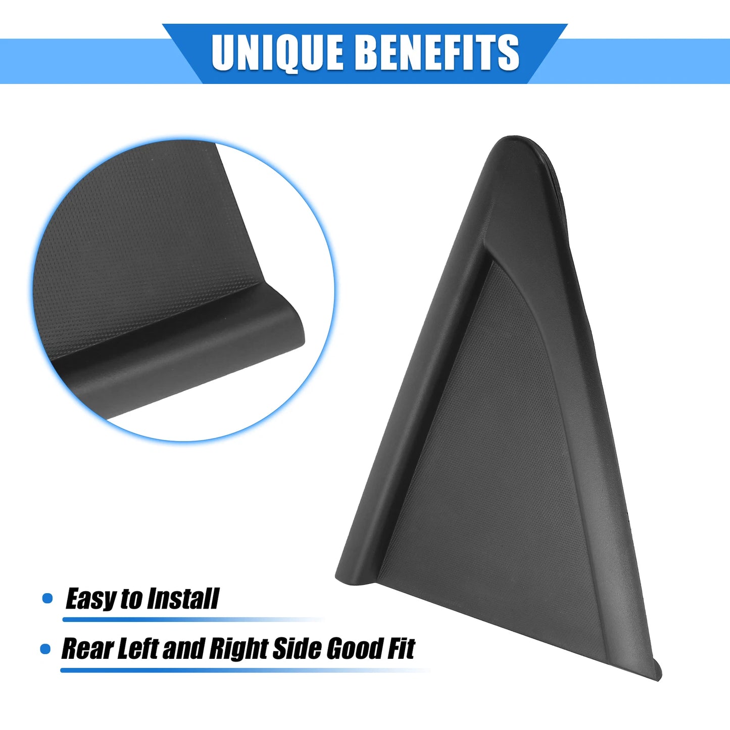 2X Rear Left Right Mirror Corner Triangle Fender Cover for Chevrolet Cruze (2011–2016)