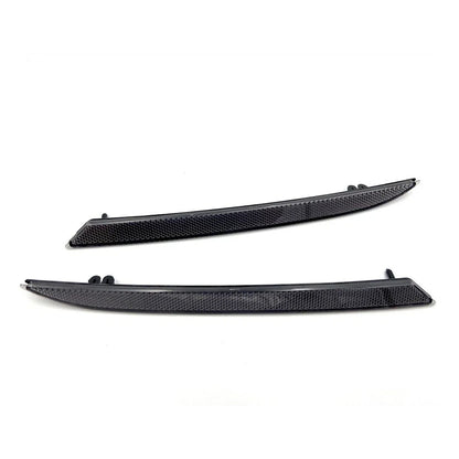 Black Smoked Rear Bumper Reflectors for Ford Mustang