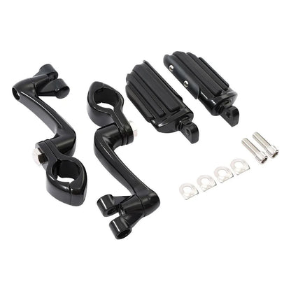1 1/4" Engine Guard Highway Adjustable Male Mounting Footpegs for Motorcycle